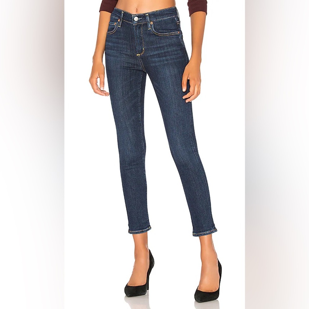 AGOLDE Sophie High Rise Skinny Crop in Reverb